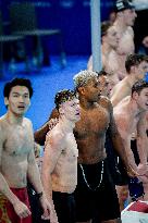 Paris 2024 - 4x100 Medley Relay - Team France Wins Bronze