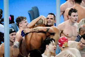 Paris 2024 - 4x100 Medley Relay - Team France Wins Bronze