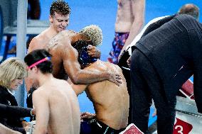 Paris 2024 - 4x100 Medley Relay - Team France Wins Bronze