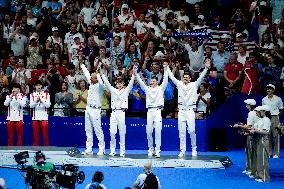 Paris 2024 - 4x100 Medley Relay - Team France Wins Bronze