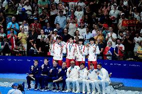 Paris 2024 - 4x100 Medley Relay - Team France Wins Bronze