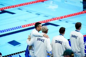 Paris 2024 - 4x100 Medley Relay - Team France Wins Bronze