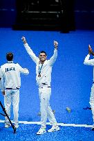 Paris 2024 - 4x100 Medley Relay - Team France Wins Bronze