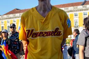 Venezuelans Demonstration In Lisbon Againist Election Results In Venezuela