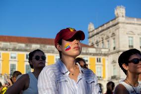 Venezuelans Demonstration In Lisbon Againist Election Results In Venezuela