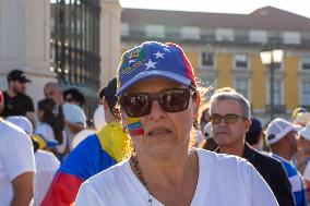 Venezuelans Demonstration In Lisbon Againist Election Results In Venezuela