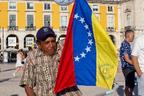 Venezuelans Demonstration In Lisbon Againist Election Results In Venezuela