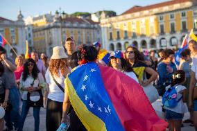 Venezuelans Demonstration In Lisbon Againist Election Results In Venezuela