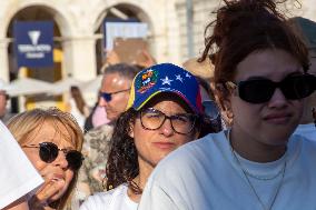 Venezuelans Demonstration In Lisbon Againist Election Results In Venezuela