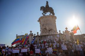 Venezuelans Demonstration In Lisbon Againist Election Results In Venezuela