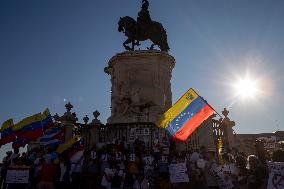 Venezuelans Demonstration In Lisbon Againist Election Results In Venezuela