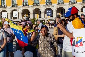 Venezuelans Demonstration In Lisbon Againist Election Results In Venezuela