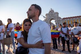 Venezuelans Demonstration In Lisbon Againist Election Results In Venezuela