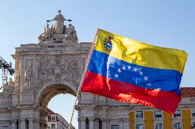 Venezuelans Demonstration In Lisbon Againist Election Results In Venezuela