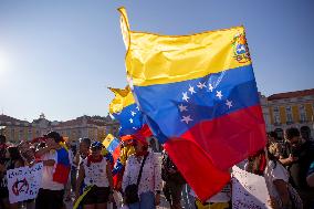 Venezuelans Demonstration In Lisbon Againist Election Results In Venezuela