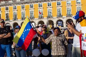 Venezuelans Demonstration In Lisbon Againist Election Results In Venezuela