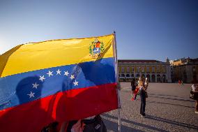 Venezuelans Demonstration In Lisbon Againist Election Results In Venezuela