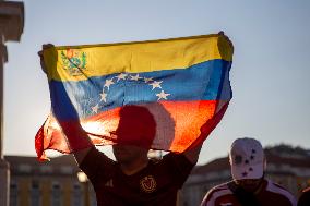 Venezuelans Demonstration In Lisbon Againist Election Results In Venezuela