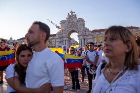 Venezuelans Demonstration In Lisbon Againist Election Results In Venezuela