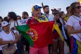 Venezuelans Demonstration In Lisbon Againist Election Results In Venezuela