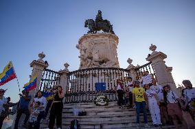 Venezuelans Demonstration In Lisbon Againist Election Results In Venezuela