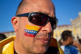 Venezuelans Demonstration In Lisbon Againist Election Results In Venezuela