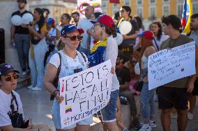 Venezuelans Demonstration In Lisbon Againist Election Results In Venezuela