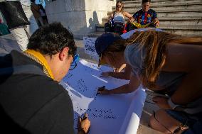 Venezuelans Demonstration In Lisbon Againist Election Results In Venezuela