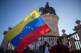 Venezuelans Demonstration In Lisbon Againist Election Results In Venezuela