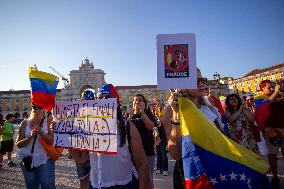 Venezuelans Demonstration In Lisbon Againist Election Results In Venezuela