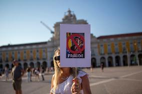 Venezuelans Demonstration In Lisbon Againist Election Results In Venezuela