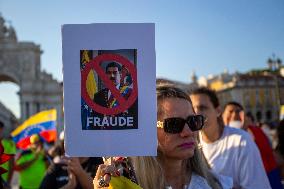 Venezuelans Demonstration In Lisbon Againist Election Results In Venezuela