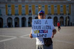 Venezuelans Demonstration In Lisbon Againist Election Results In Venezuela