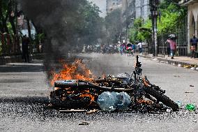 Bangladesh Unrest Students Protest