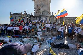 Venezuelan Anti-Maduro Rally In Lisbon