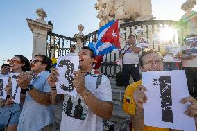 Venezuelan Anti-Maduro Rally In Lisbon