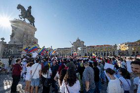 Venezuelan Anti-Maduro Rally In Lisbon