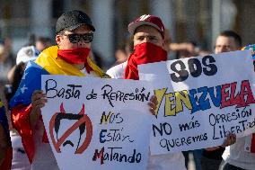 Venezuelan Anti-Maduro Rally In Lisbon