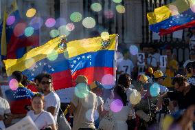 Venezuelan Anti-Maduro Rally In Lisbon