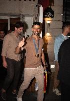 Paris 2024 - Novak Djokovic Exits Restaurant