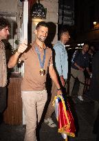 Paris 2024 - Novak Djokovic Exits Restaurant