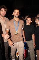 Paris 2024 - Novak Djokovic Exits Restaurant