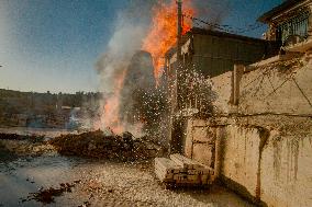 Settlers Set Fire To Palestinian Properties - Nablus