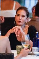 Teri Hatcher Has Dinner - Palma De Mallorca