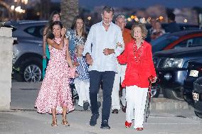 Royals Arrive At The Mia Restaurant - Palma De Mallorca