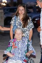 Royals Arrive At The Mia Restaurant - Palma De Mallorca