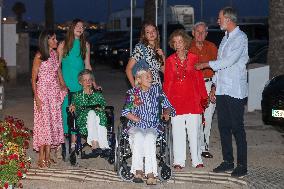 Royals Arrive At The Mia Restaurant - Palma De Mallorca