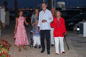 Royals Arrive At The Mia Restaurant - Palma De Mallorca