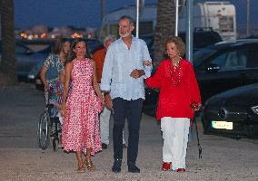 Royals Arrive At The Mia Restaurant - Palma De Mallorca