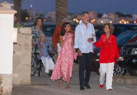 Royals Arrive At The Mia Restaurant - Palma De Mallorca